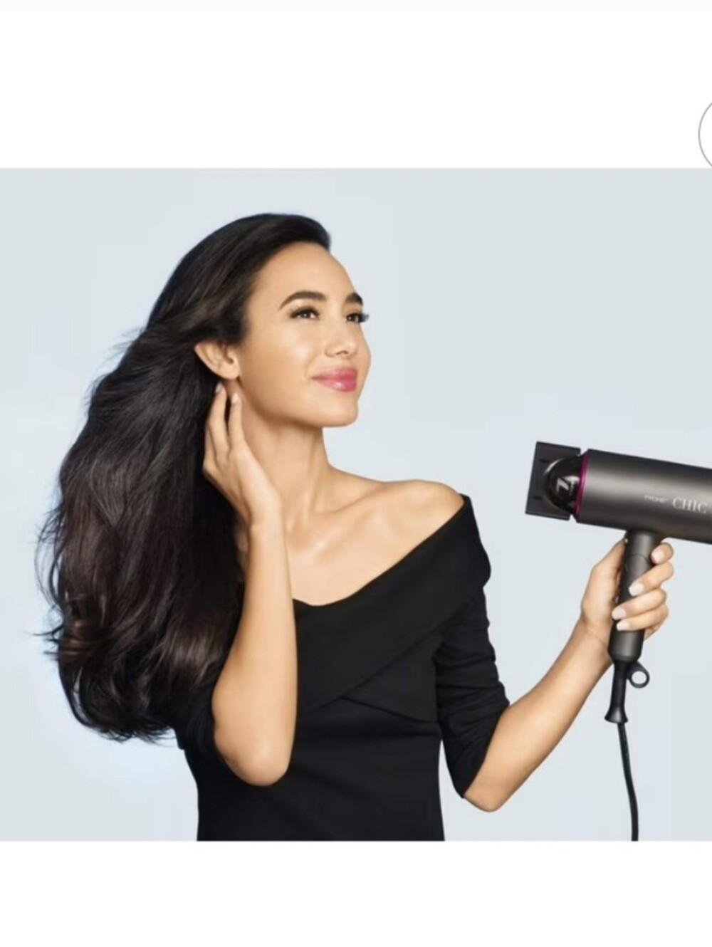 Professional Black Hair Dryer for Women — Lightweight Fast-Dry & Free Cantu Hair
